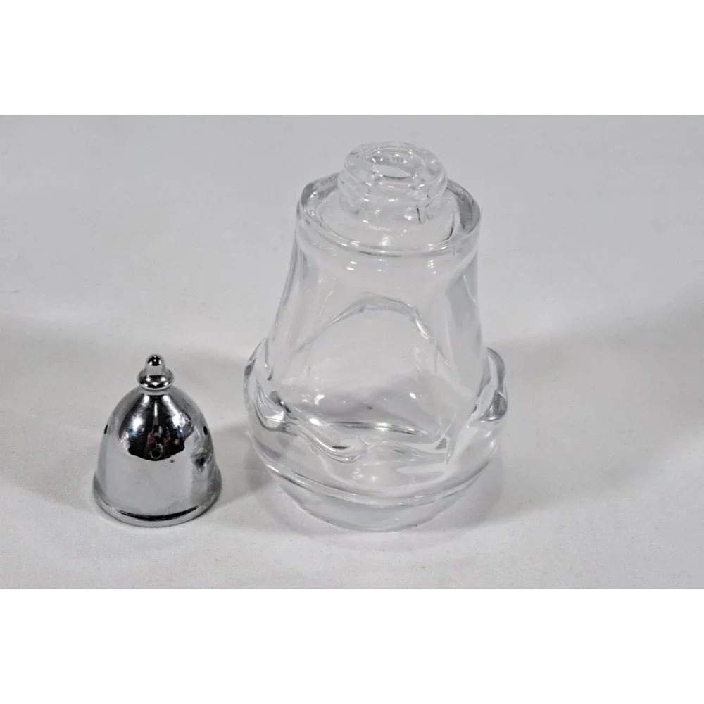Vintage FOSTORIA Salt & Pepper Shaker Set Century With Metal Lids - Circa 1950s